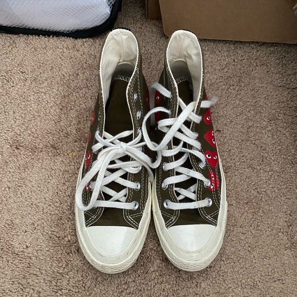 Green high top comme des garçon x converse - Picture 3 of 5